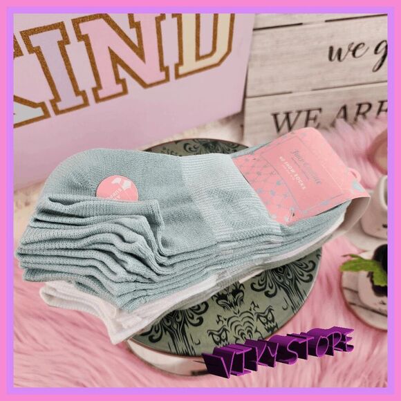 💕 NWT Juicy Couture Multicolor Socks 10 Pairs Arch Support Size 4–10 #7204 💕 - Picture 1 of 4
